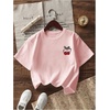 image:imageRoseSeek Girls Geometric Star Graphic Tee Tops Casual Summer Short Sleeve Crew Neck T ShirtCherry Pink