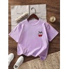 image:imageRoseSeek Girls Geometric Star Graphic Tee Tops Casual Summer Short Sleeve Crew Neck T ShirtCherry Purple