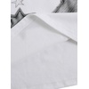 image:imageRoseSeek Girls Geometric Star Graphic Tee Tops Casual Summer Short Sleeve Crew Neck T ShirtGrey White