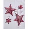 image:imageRoseSeek Girls Geometric Star Graphic Tee Tops Casual Summer Short Sleeve Crew Neck T ShirtPink Star White
