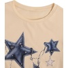 image:imageRoseSeek Girls Geometric Star Graphic Tee Tops Casual Summer Short Sleeve Crew Neck T ShirtStar Apricot