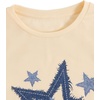 image:imageRoseSeek Girls Geometric Star Graphic Tee Tops Casual Summer Short Sleeve Crew Neck T ShirtStar Print Apricot