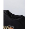 image:imageRoseSeek Girls Graphic Drop Shoulder Star Print Tee Tops Short Sleeve Crew Neck Summer ShirtsBlack Tropical
