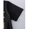 image:imageRoseSeek Girls Graphic Drop Shoulder Star Print Tee Tops Short Sleeve Crew Neck Summer ShirtsBlack Tropical
