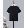 image:imageRoseSeek Girls Graphic Drop Shoulder Star Print Tee Tops Short Sleeve Crew Neck Summer ShirtsBlack and Blue