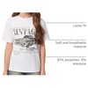 image:imageRoseSeek Girls Graphic Drop Shoulder Star Print Tee Tops Short Sleeve Crew Neck Summer ShirtsCamo White
