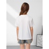 image:imageRoseSeek Girls Graphic Drop Shoulder Star Print Tee Tops Short Sleeve Crew Neck Summer ShirtsCamo White