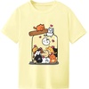 image:imageRoseSeek Girls Graphic Drop Shoulder Star Print Tee Tops Short Sleeve Crew Neck Summer ShirtsCartoon Yellow