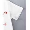 image:imageRoseSeek Girls Graphic Drop Shoulder Star Print Tee Tops Short Sleeve Crew Neck Summer ShirtsCherry White