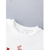 image:imageRoseSeek Girls Graphic Drop Shoulder Star Print Tee Tops Short Sleeve Crew Neck Summer ShirtsCherry White