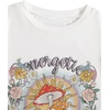 image:imageRoseSeek Girls Graphic Drop Shoulder Star Print Tee Tops Short Sleeve Crew Neck Summer ShirtsFlower White