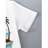 image:imageRoseSeek Girls Graphic Drop Shoulder Star Print Tee Tops Short Sleeve Crew Neck Summer ShirtsHawaii White