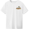 image:imageRoseSeek Girls Graphic Drop Shoulder Star Print Tee Tops Short Sleeve Crew Neck Summer ShirtsPrint White
