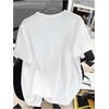 image:imageRoseSeek Girls Graphic Drop Shoulder Star Print Tee Tops Short Sleeve Crew Neck Summer ShirtsWhite