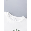 image:imageRoseSeek Girls Graphic Drop Shoulder Star Print Tee Tops Short Sleeve Crew Neck Summer ShirtsWhite With Patterned