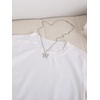 image:imageRoseSeek Girls Graphic Drop Shoulder Star Print Tee Tops Short Sleeve Crew Neck Summer ShirtsWhite and Orange