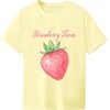 image:imageRoseSeek Girls Graphic Drop Shoulder Star Print Tee Tops Short Sleeve Crew Neck Summer ShirtsYellow