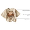 image:imageRoseSeek Girls Graphic Print Tee Shirt Round Neck Short Sleeve T Shirts Summer Cute Trendy TopsBeige