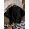 image:imageRoseSeek Girls Graphic Print Tee Shirt Round Neck Short Sleeve T Shirts Summer Cute Trendy TopsBlack Bow