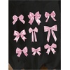 image:imageRoseSeek Girls Graphic Print Tee Shirt Round Neck Short Sleeve T Shirts Summer Cute Trendy TopsBlack and Pink