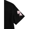 image:imageRoseSeek Girls Graphic Print Tee Shirt Round Neck Short Sleeve T Shirts Summer Cute Trendy TopsBow Black