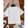 image:imageRoseSeek Girls Graphic Print Tee Shirt Round Neck Short Sleeve T Shirts Summer Cute Trendy TopsButterfly Floral White