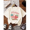 image:imageRoseSeek Girls Graphic Print Tee Shirt Round Neck Short Sleeve T Shirts Summer Cute Trendy TopsCute White