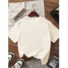 image:imageRoseSeek Girls Graphic Print Tee Shirt Round Neck Short Sleeve T Shirts Summer Cute Trendy TopsCute White