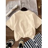 image:imageRoseSeek Girls Graphic Print Tee Shirt Round Neck Short Sleeve T Shirts Summer Cute Trendy TopsKhaki