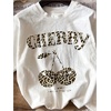 image:imageRoseSeek Girls Graphic Print Tee Shirt Round Neck Short Sleeve T Shirts Summer Cute Trendy TopsLeopard White