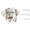 image:imageRoseSeek Girls Graphic Print Tee Shirt Round Neck Short Sleeve T Shirts Summer Cute Trendy TopsLeopard White