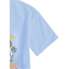 image:imageRoseSeek Girls Graphic Print Tee Shirt Round Neck Short Sleeve T Shirts Summer Cute Trendy TopsLetter Blue