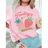 image:imageRoseSeek Girls Graphic Print Tee Shirt Round Neck Short Sleeve T Shirts Summer Cute Trendy TopsStrawberry Pink