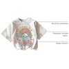 image:imageRoseSeek Girls Graphic Print Tee Shirt Round Neck Short Sleeve T Shirts Summer Cute Trendy TopsWhite