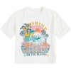 image:imageRoseSeek Girls Graphic Print Tee Shirt Round Neck Short Sleeve T Shirts Summer Cute Trendy TopsWhite Flower