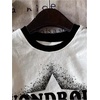 image:imageRoseSeek Girls Graphic Print Tee Shirt Round Neck Short Sleeve T Shirts Summer Cute Trendy TopsWhite Letter