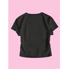 image:imageRoseSeek Girls Graphic Tee Crew Neck Letter Bow Print Crop Tops Casual Cute Short Sleeve T ShirtBlack