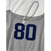 image:imageRoseSeek Girls Graphic Tees Off The Shoulder Tops Short Sleeve Jersey Shirts Y2K Crop TopsGrey