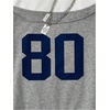 image:imageRoseSeek Girls Graphic Tees Off The Shoulder Tops Short Sleeve Jersey Shirts Y2K Crop TopsGrey
