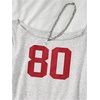 image:imageRoseSeek Girls Graphic Tees Off The Shoulder Tops Short Sleeve Jersey Shirts Y2K Crop TopsLight Grey and Red