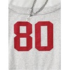 image:imageRoseSeek Girls Graphic Tees Off The Shoulder Tops Short Sleeve Jersey Shirts Y2K Crop TopsLight Grey and Red