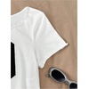 image:imageRoseSeek Girls Graphic Tees Off The Shoulder Tops Short Sleeve Jersey Shirts Y2K Crop TopsWhite