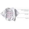 image:imageRoseSeek Girls Graphic Tees Short Sleeve Bow Print Tee Tops Crew Neck Drop Shoulder Casual Summer T ShirtsWhite