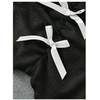 image:imageRoseSeek Girls Halter Crop Tops Colorblock Bowknot Fake Two Piece Cute Summer T Shirt Y2k Tops TrendyBlack