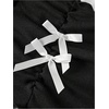 image:imageRoseSeek Girls Halter Crop Tops Colorblock Bowknot Fake Two Piece Cute Summer T Shirt Y2k Tops TrendyBlack With White