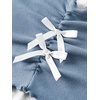 image:imageRoseSeek Girls Halter Crop Tops Colorblock Bowknot Fake Two Piece Cute Summer T Shirt Y2k Tops TrendyBlue and White