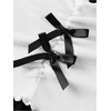 image:imageRoseSeek Girls Halter Crop Tops Colorblock Bowknot Fake Two Piece Cute Summer T Shirt Y2k Tops TrendyBow Black and White