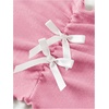 image:imageRoseSeek Girls Halter Crop Tops Colorblock Bowknot Fake Two Piece Cute Summer T Shirt Y2k Tops TrendyPink and White