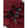 image:imageRoseSeek Girls Halter Crop Tops Colorblock Bowknot Fake Two Piece Cute Summer T Shirt Y2k Tops TrendyRed