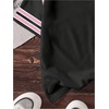 image:imageRoseSeek Girls Jersey Shirts Color Block Number Graphic Tees Short Sleeve Crew Neck Sports T ShirtBlack and Pink Letter